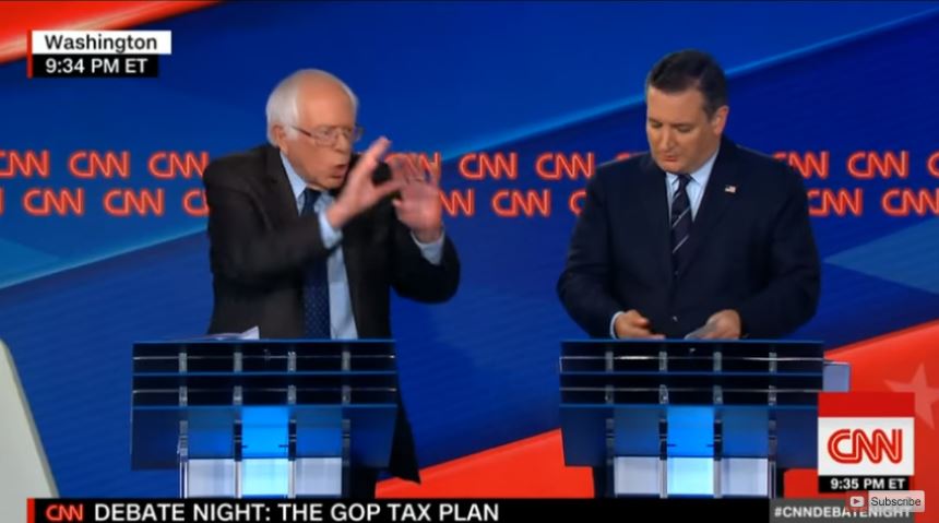 Bernie Sanders corners Ted Cruz in CNN debate and Cruz knew it (VIDEO)