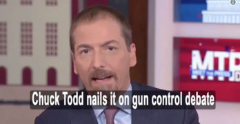 Chuck Todd nails it on gun control