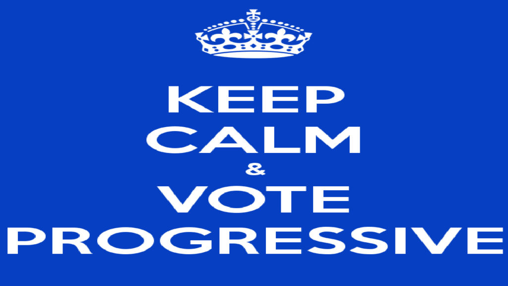Keep calm vote progressive