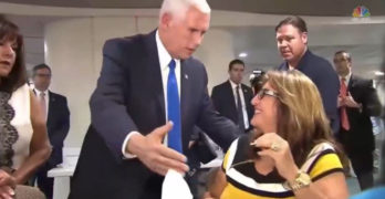 Pence reaction to Puerto Rican woman why Trump must not be impeached (VIDEO) 2