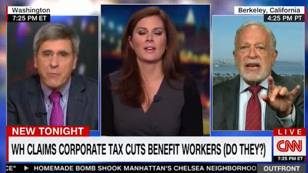 Robert Reich schools Trump economist lying about tax cuts & middle-class income (VIDEO)