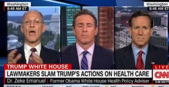 Zeke Emanuel & Rick Santorum go at it over Trump Obamacare sabotage (VIDEO)