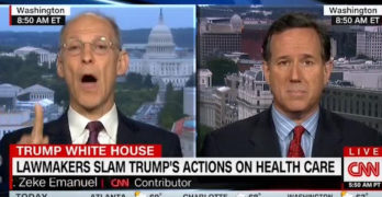 Zeke Emanuel eviscerates Rick Santorum on Trump latest Obamacare sabotage