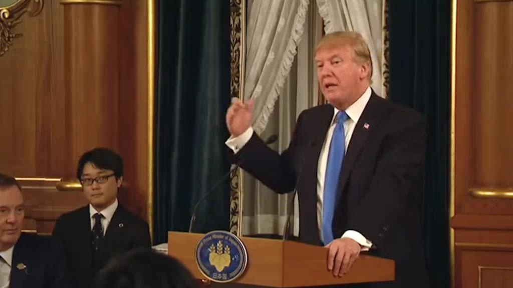 Donald Trump to dignitaries in Japan I never knew we had so many countries (VIDEO)