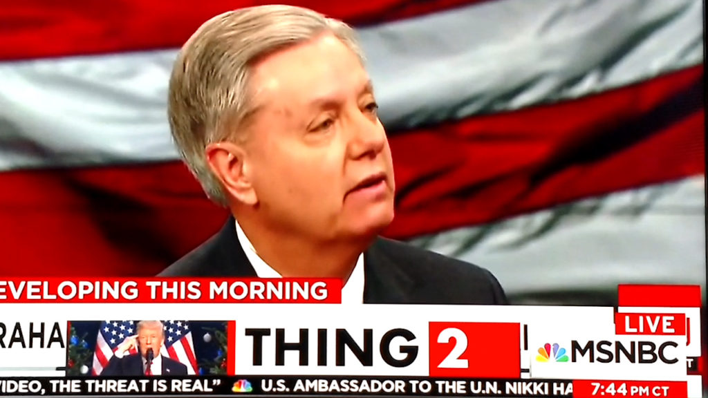 Lindsey Graham How to make America great again Tell Donald Trump to go to hell (VIDEO)