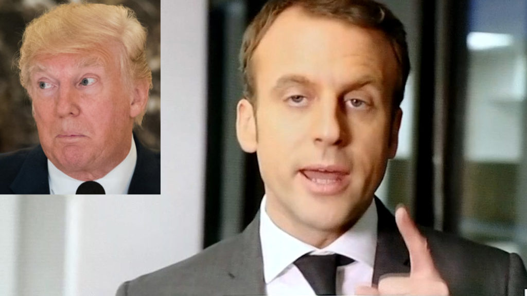 French President sticks it to Donald Trump 2