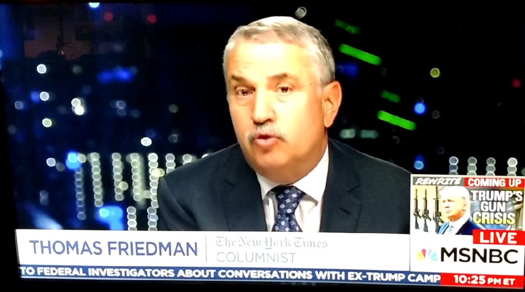 NYT Columnist Thomas Friedman goes nuclear on the Trump and Republicans (VIDEO)