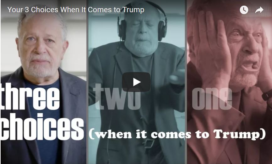 Robert Reich lays out the three choices we have to manage Trump