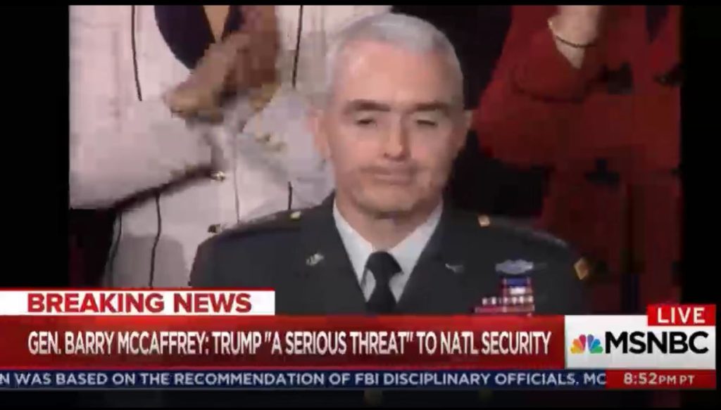 General Barry McCaffrey calls Trump a danger to America