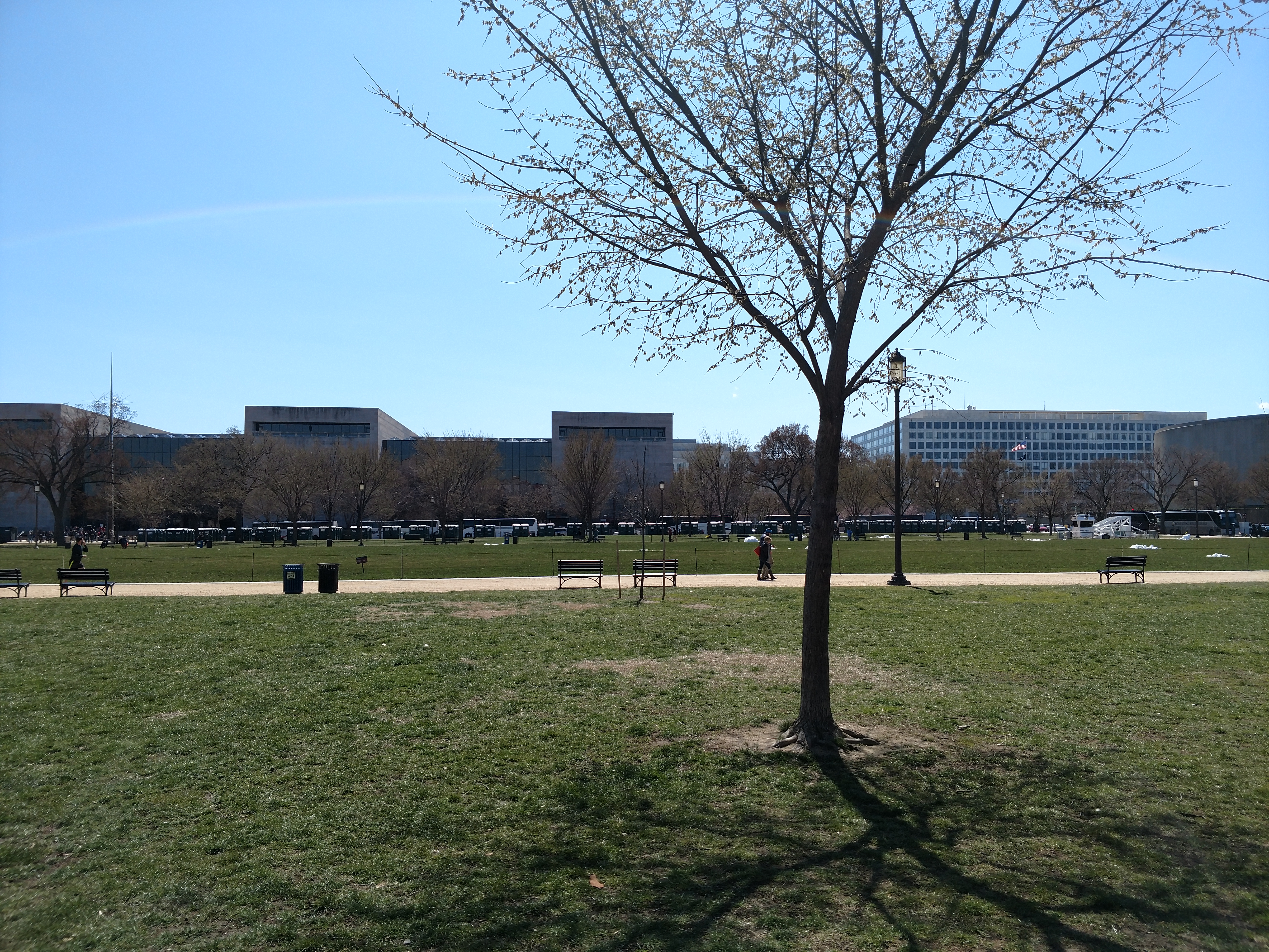 March for our lives - Rows of porta potties 05