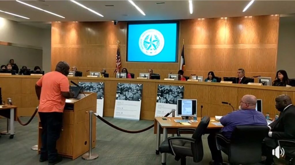 Houston Parents & Activists stopped board: No to charter schools (VIDEO)