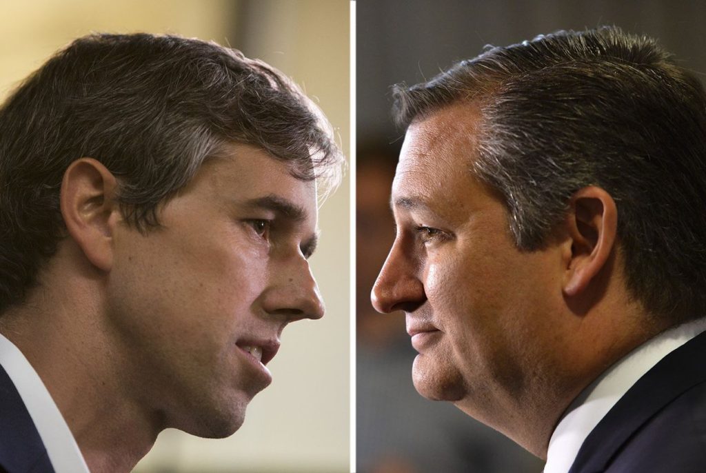 Beto O'Rourke (D-TX) in virtual tie with Ted Cruz (R-TX) for Texas Senator