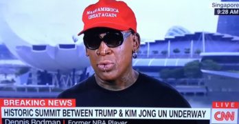 Dennis Rodman crying just about takes credit for Trump/Kim Jong-un summit