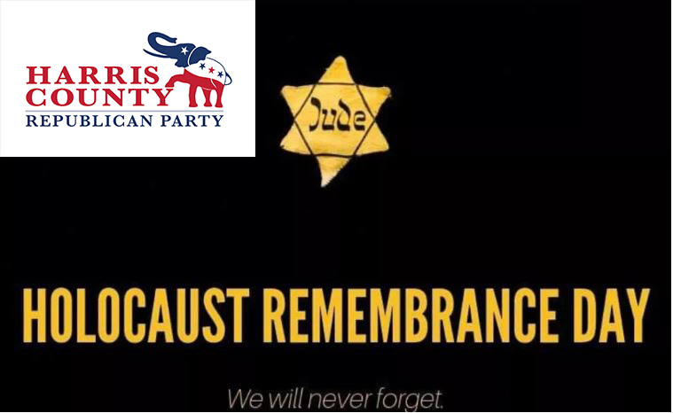 Harris County Republican Party Jewish citizen open letter to Texas GOP for their anti-Semitic Facebook post