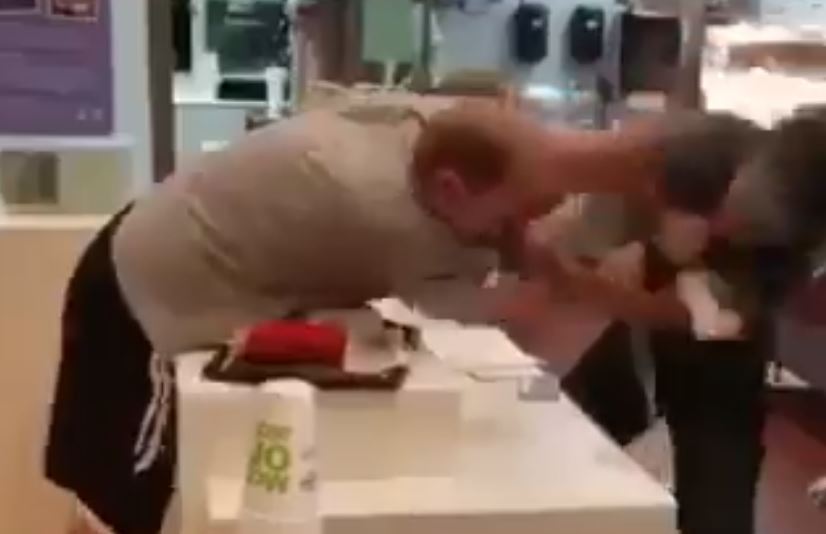 Trump Effect - White man assaults black McDonald employee