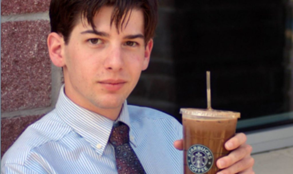 22-year-old kid at Starbucks