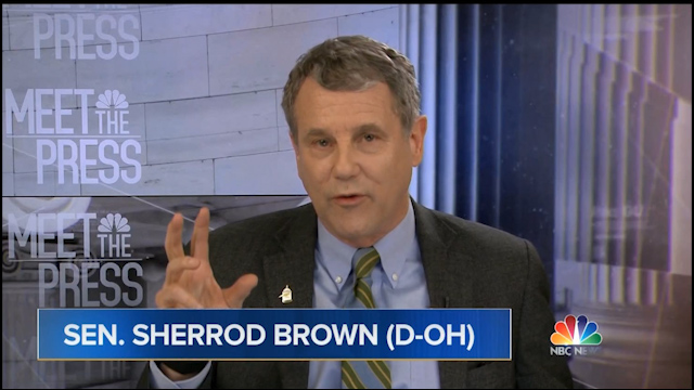 Sen. Sherrod Brown schools Chuck Todd on Democratic Leftward move narrative