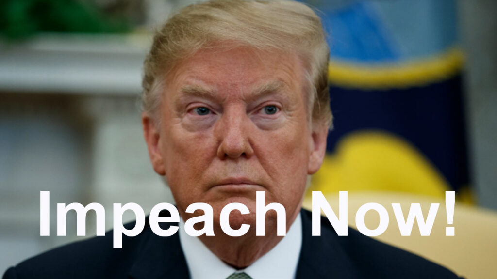 Impeach Trump Now. Do not wait to impeach.