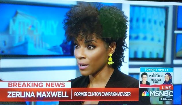 Zerlina Maxwell stopped MSNBC host's whataboutism & false equivalence in its track