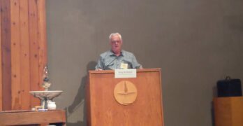 Northwoods Unitarian Universalist Sanctuary Project Coordinator Greg McDonell remarks
