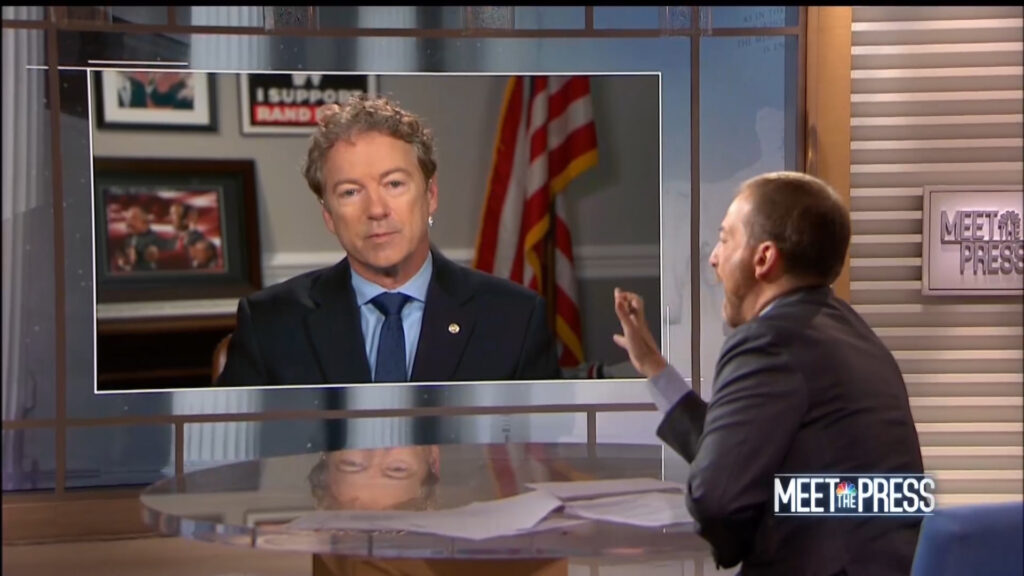 Chuck Todd gets owned by Rand Paul then scolded by Congressman for incompetence