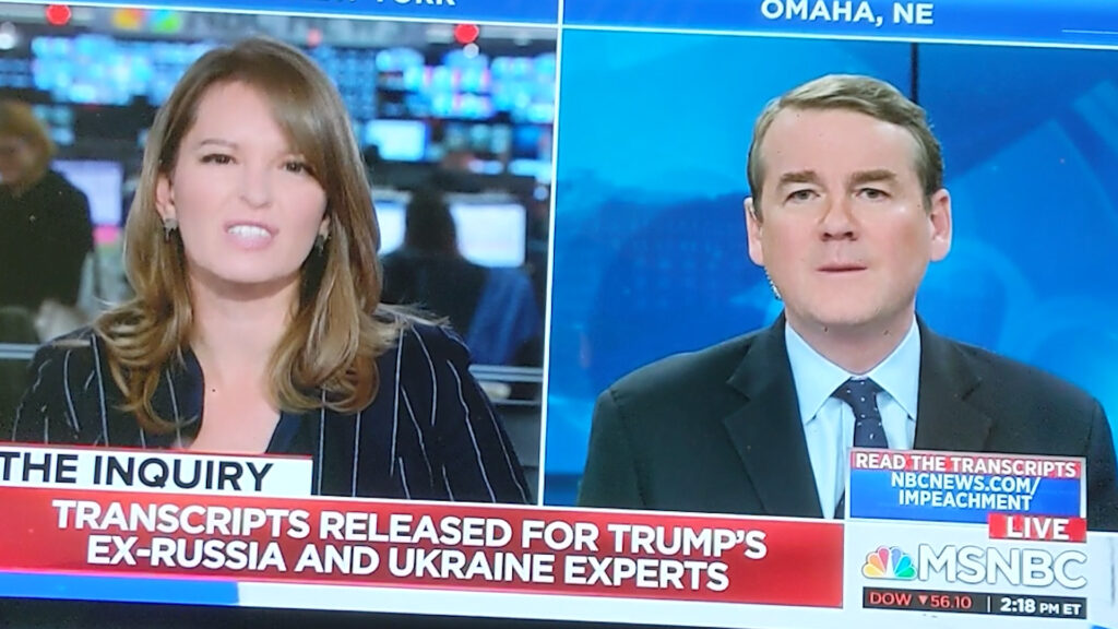 Katy Tur calls out Michael Bennet on Medicare for All and he gives a bumbling answer