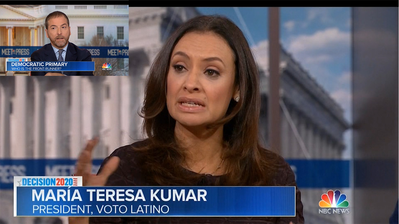 Maria Teresa Kumar Schools Chuck Todd on Sanders' support