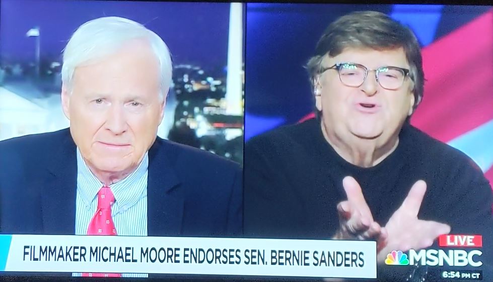 Michael Moore eases Chris Matthews' mind on Central Park execution if Bernie elected