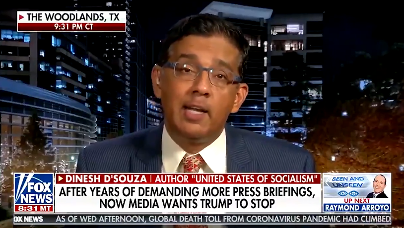 Dinesh D'Souza slams Blue States on COVID-19 infections wanting handouts.