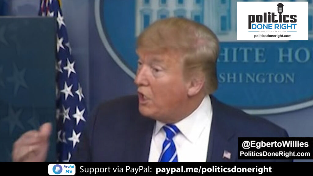Trump gives tantamount to dangerous medical COVID-19 advice at presser