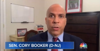 Sen. Cory Booker passionately urges on street protests and gives specific directions.