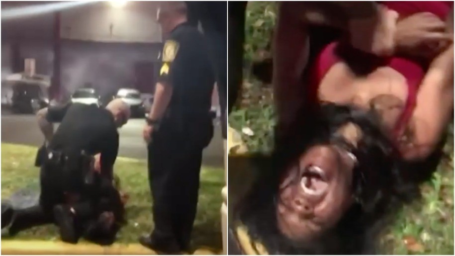 A Black pregnant woman dragged out of her car by a cop and tased on her stomach.