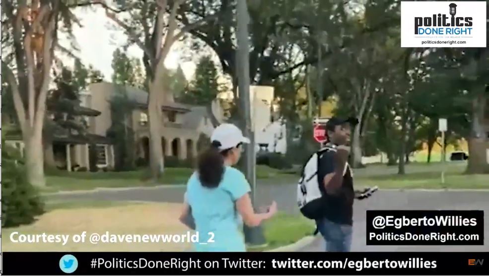 Colorado white woman follows a black man in her neighborhood - Get out of here