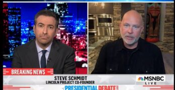 Steve Schmidt This is all going down. The stench of defeat lingers all around this.
