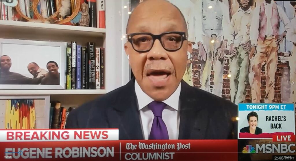 Black columnist calls out Republican party as complicit to a racist president