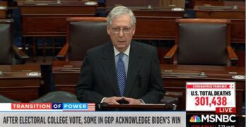 Senator McConnell sinks the last nail into Donald Trump's coffin Good Riddance