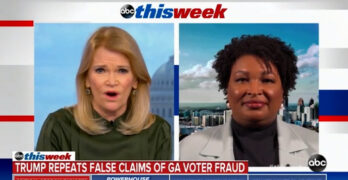 A prepared Stacey Abrams laid waste to silly question host asked comparing her election to Trump's.
