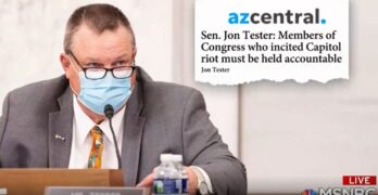 Senator Tester makes it clear he could support Ted Cruz & Josh Hawley's expulsion from Senate