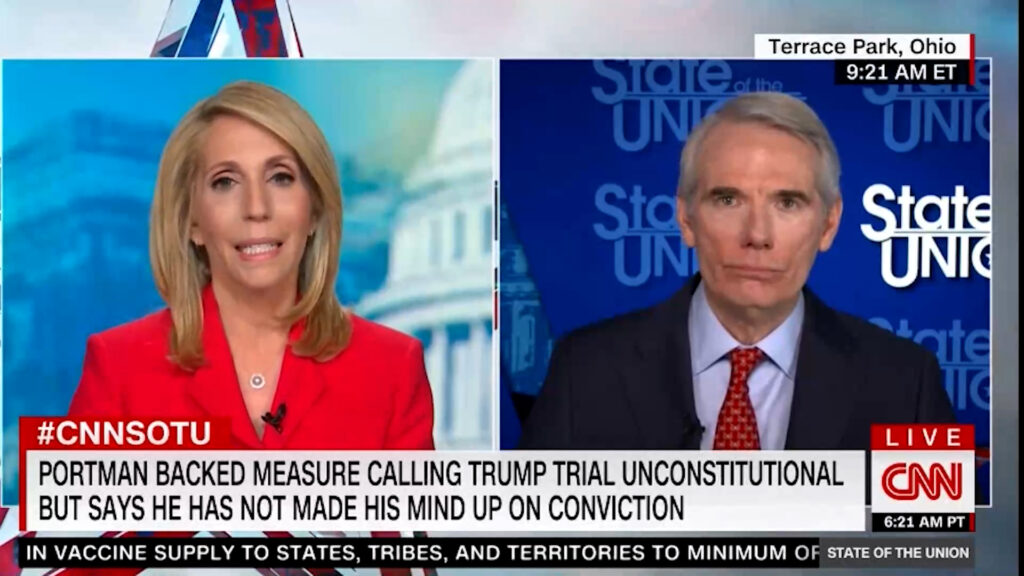 CNN Dana Bash dings Senator with his own words on Trump's insurrection culpability