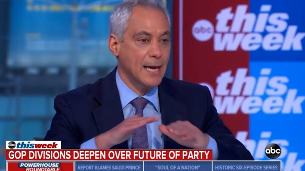 Rahm Emanuel slams Christie on GOP racism- I will not be lectured by you on anti-Semitism