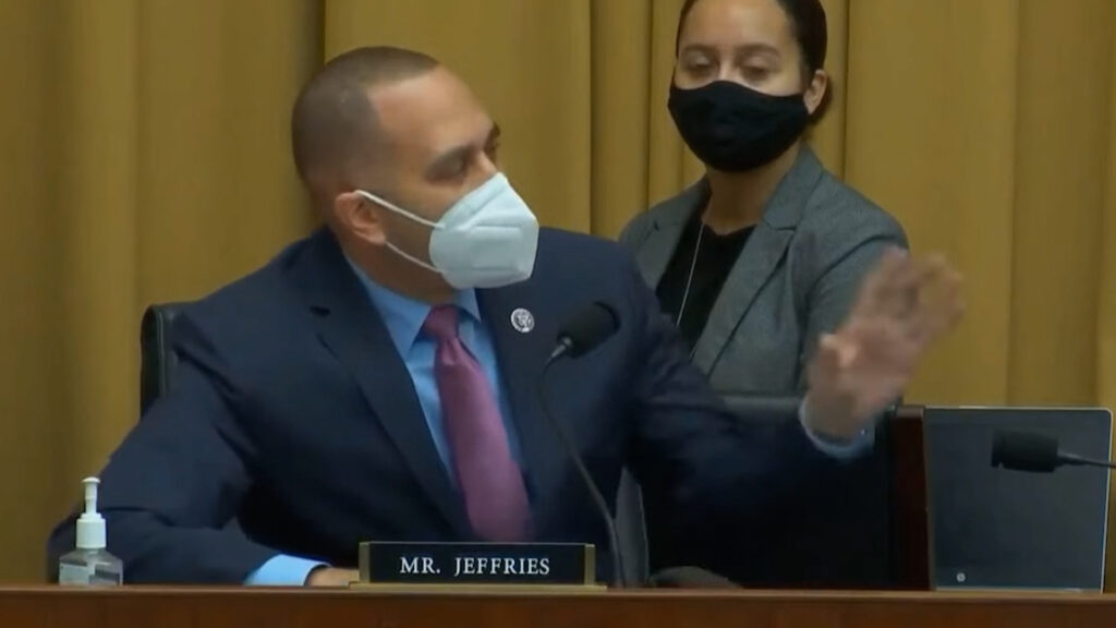Rep. Hakeem Jeffries' (D-NY) epic takedown of insurrection supporter Rep. Burgess Owens (R-UT)
