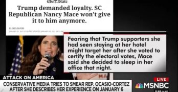 Turns out the liar is Rep. Nancy Mace (R-SC) She implied AOC lied about her insurrection account