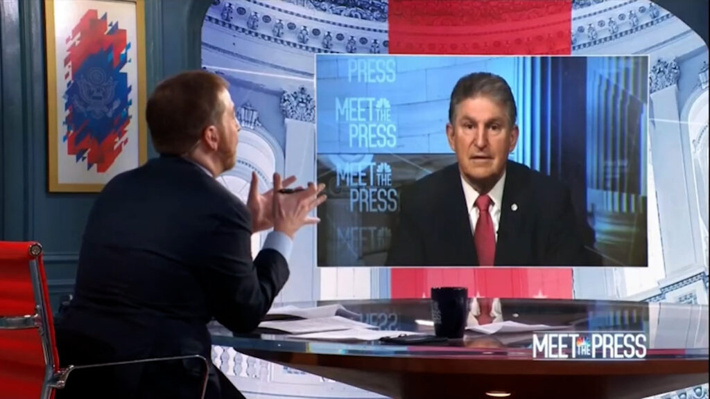 Chuck Todd schools Sen. Manchin- Filibuster never was never an idea of the Founding Fathers
