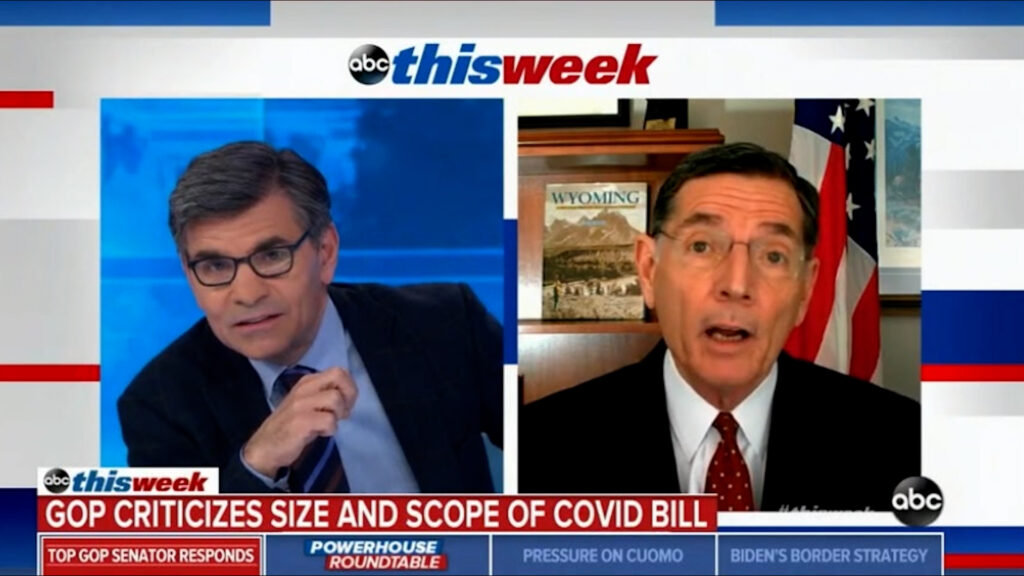 Here's how Stephanopoulos should have handled GOP Sen. John Barrasso's America Rescue Plan lies