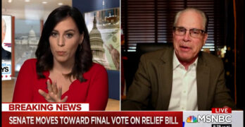 This! Hallie Jackson blows holes into Republican Senator Brauns' COVID bill objections in real time