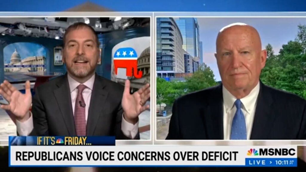 WOW! Chuck Todd slams lying Republican Rep - While GOP controlled all of goverment 'Debt Skyrocketed'