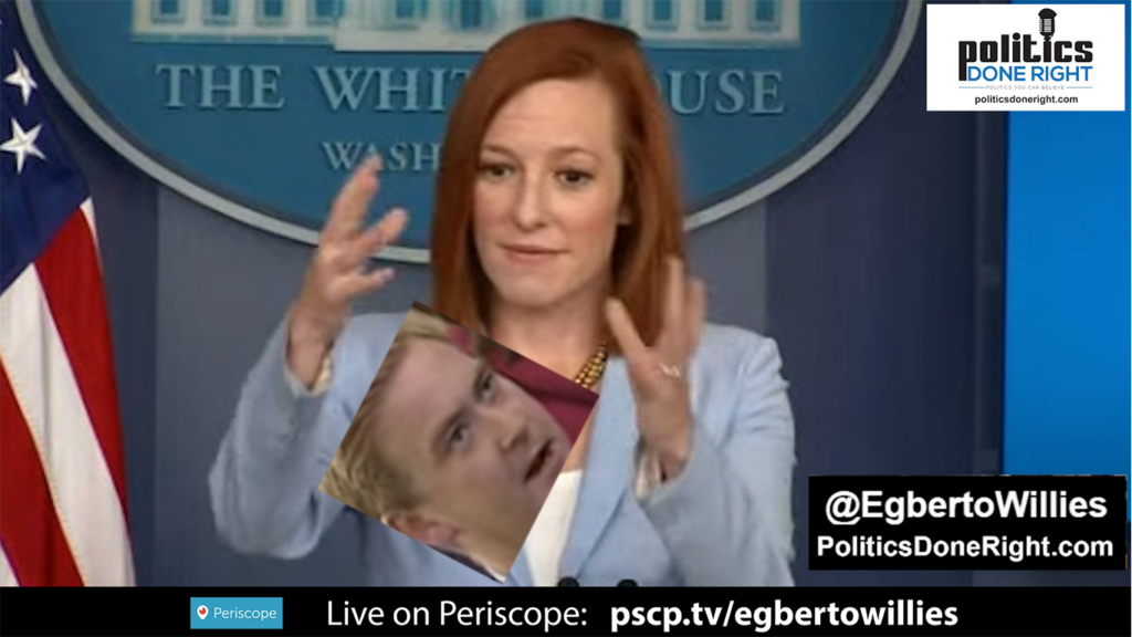 Fox News Doocy gave Jen Psaki a twofer: She taught him geography & ridiculed his Fox News chyron