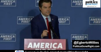 Rep. Matt Gaetz irresponsible call to action to the Right Wing unstable using the 2nd Amendment