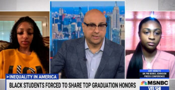 Black valedictorian & salutatorian forced to share award white students with less rigorous courses.