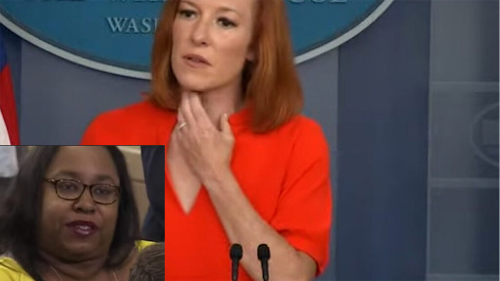 Jen Psaki disregards a reporter's question on when Biden believes life begins with a slick answer.